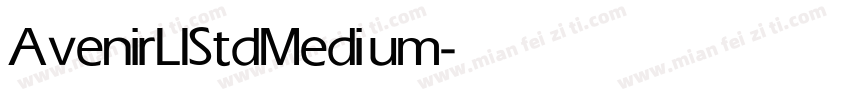 AvenirLIStd Medium字体转换